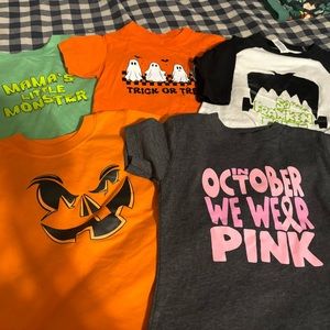 Halloween/ October toddler shirts